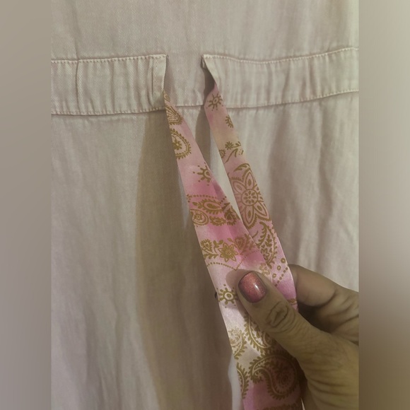 Free People Roucha Denim Maxi Dress In Pale Mauve Size XS - Picture 9 of 16